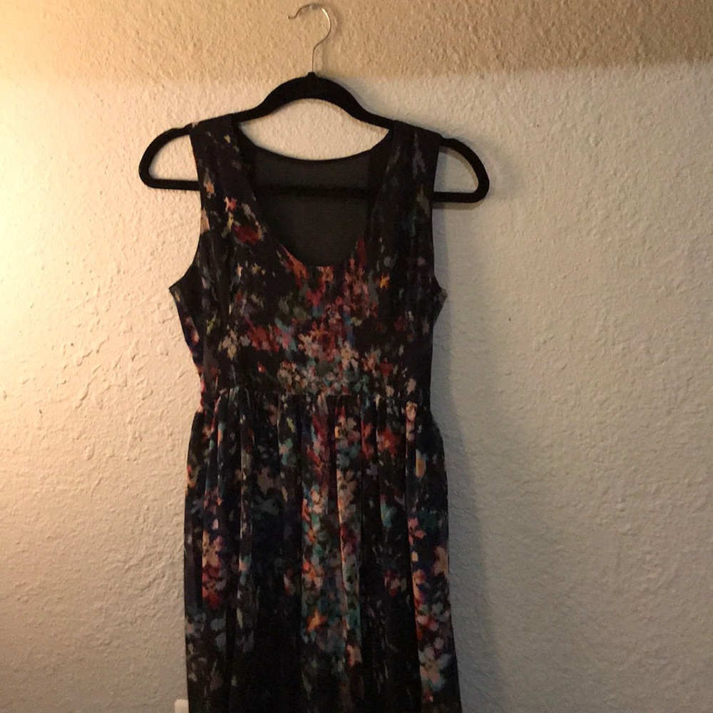 Zara waterfall midi dress